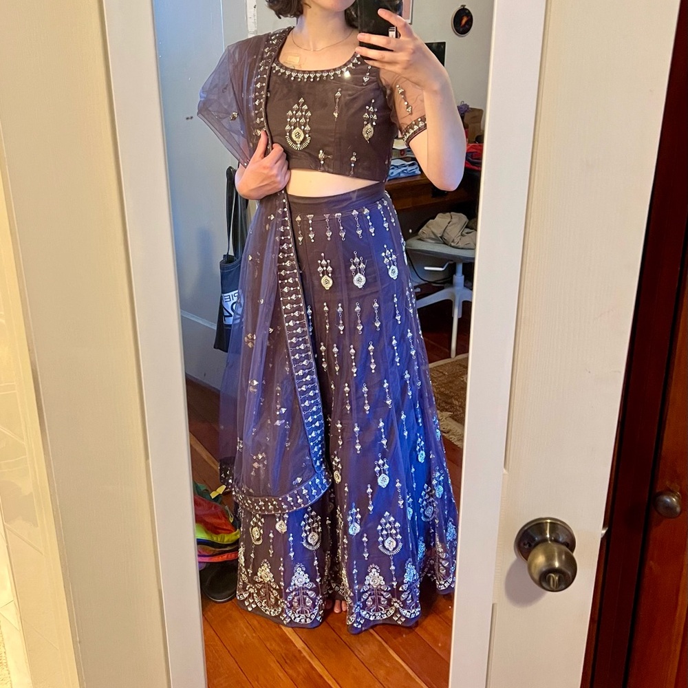 Mauve Purple Lehenga Choli